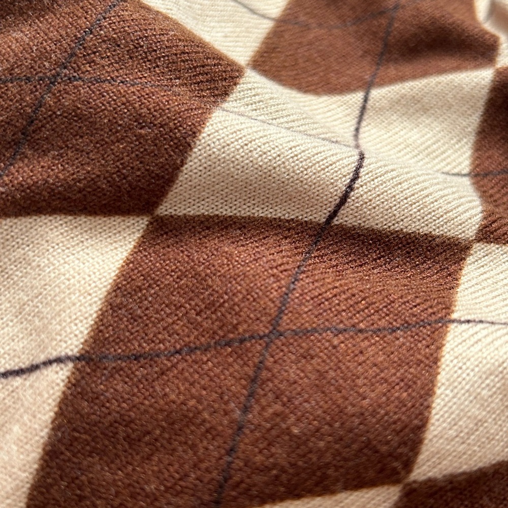 S Brown Pattern Top - Picture 3 of 3